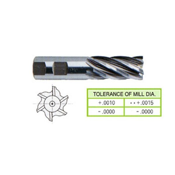 Yg-1 Tool 6 Flute Regular Length Tialn-Extreme Coated Hss 04196HE - main